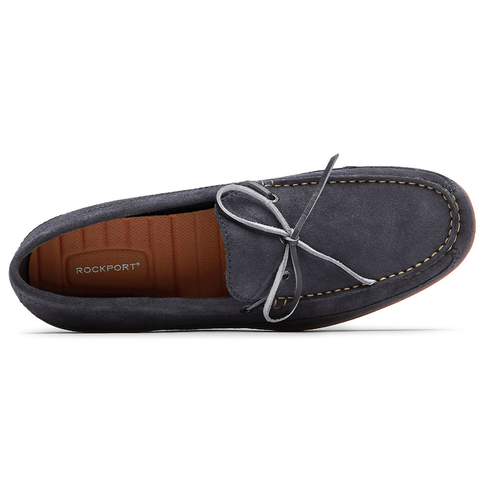 Rockport Loafers For Mens Navy - Malcom Tie - NG6974132